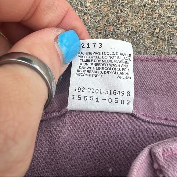 Vintage Levi’s 550 Ladies Dusty Pink Rose relaxed fit tapered leg jeans 12 Mis M - Picture 6 of 8